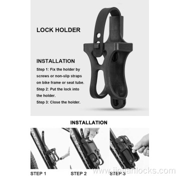 Foldable Compact Bicycle folding Lock with key set